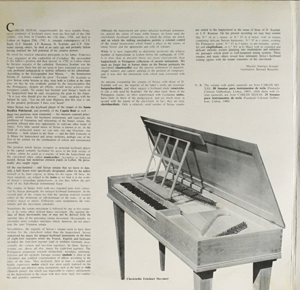 Carlos Seixas - Bernard Brauchli - Nove Sonatas = Nine Sonatas