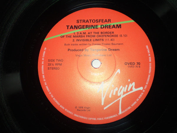 Tangerine Dream - Stratosfear