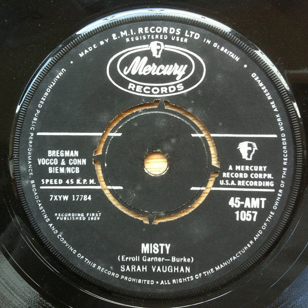 Sarah Vaughan - Broken-Hearted Melody / Misty