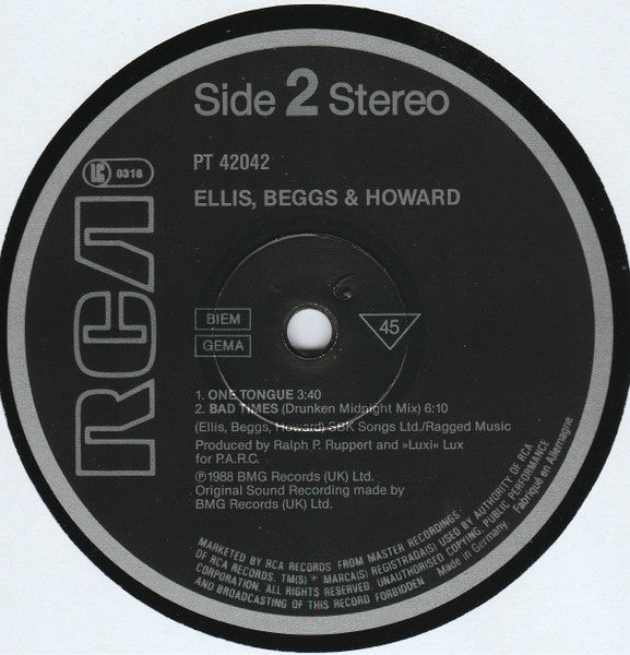 Ellis, Beggs & Howard - Bad Times