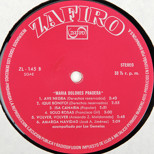 Maria Dolores Pradera - Maria Dolores Pradera