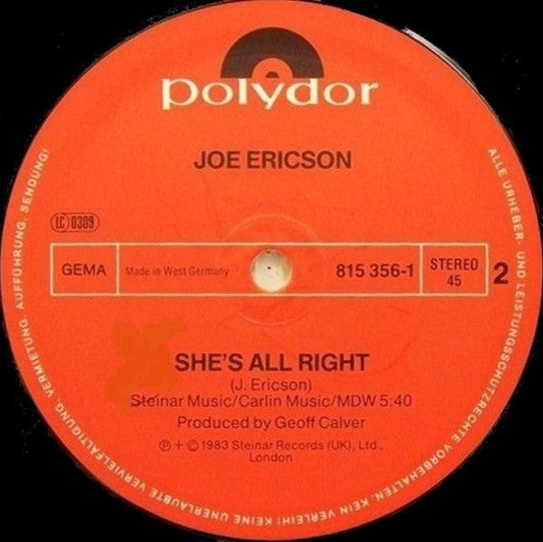 Joe Ericson - Take Your Time (Special 12" Mix)