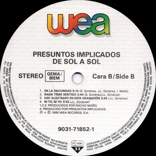 Presuntos Implicados - De Sol A Sol