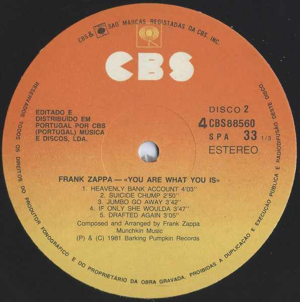 Frank Zappa - You Are What You Is
