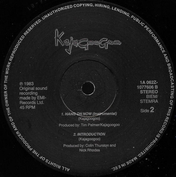 Kajagoogoo - Hang On Now (Extended Version)