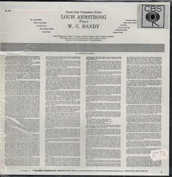 Louis Armstrong - Plays W. C. Handy