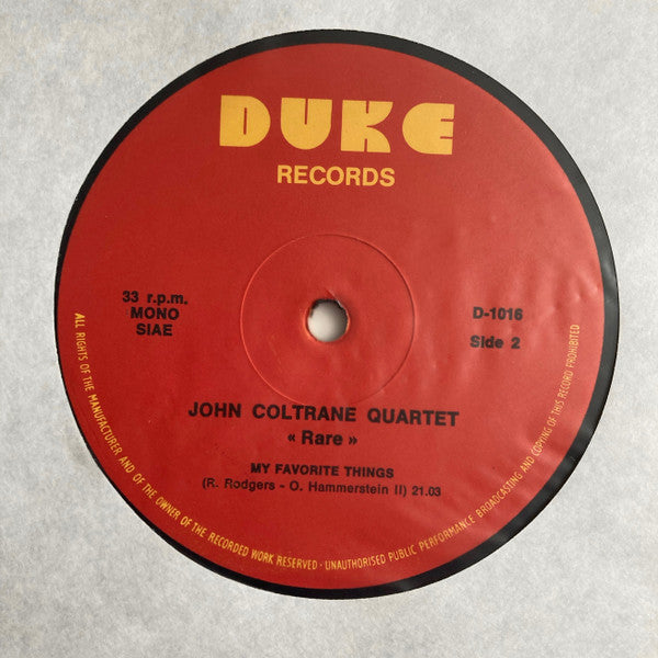 The John Coltrane Quartet - Rare