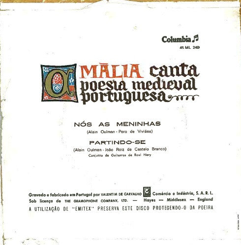 Amália Rodrigues - Amália Canta Poesia Medieval Portuguesa