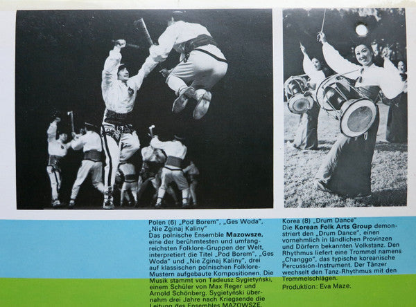 Various - Eine Auswahl Aus Dem Offiziellen Folklore-Programm Der Olympischen Spiele München 1972