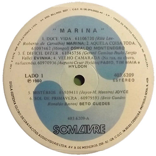 Various - Marina (Trilha Sonora Original Da Novela)