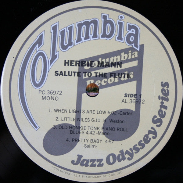 Herbie Mann With Urbie Green, Joe Wilder, Hank Jones, Joe Puma, Oscar Pettiford - Salute To The Flute