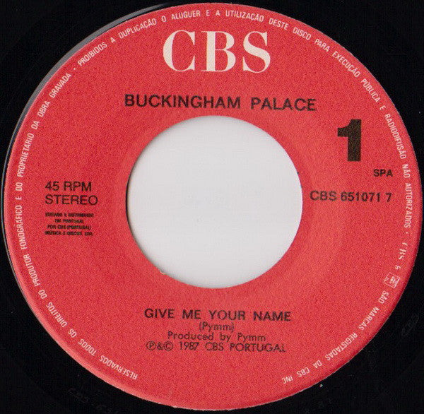 Buckingham Palace (2) - Give Me Your Name