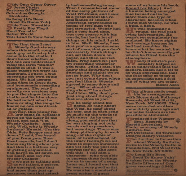 Woody Guthrie - Original Recordings Made By Woody Guthrie 1940-1946