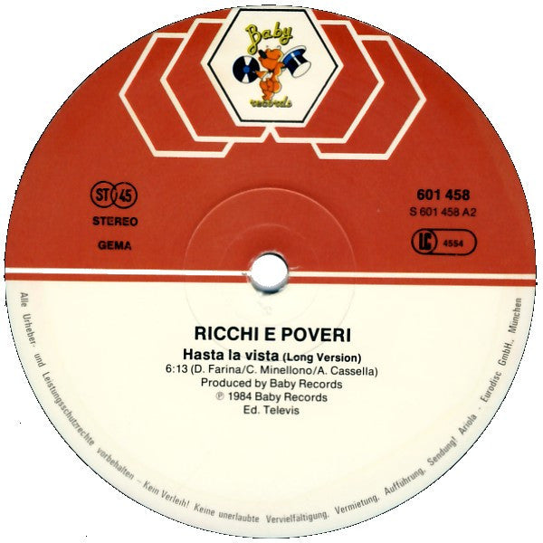 Ricchi E Poveri - Cosa Sei / Hasta La Vista