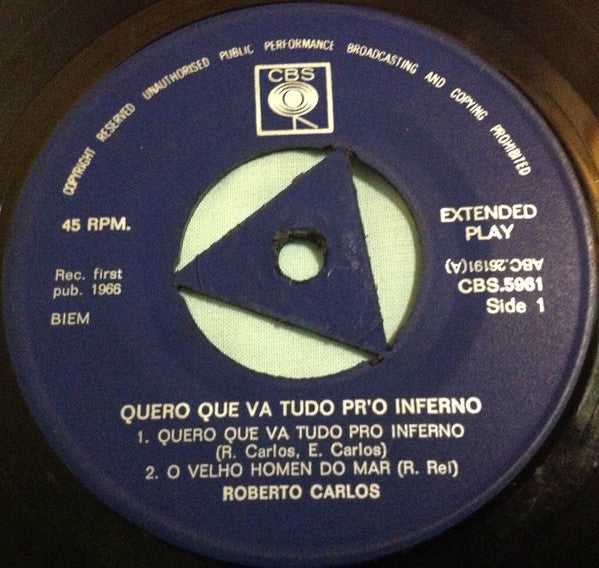 Roberto Carlos - Quero Que Vá Tudo Pro Inferno
