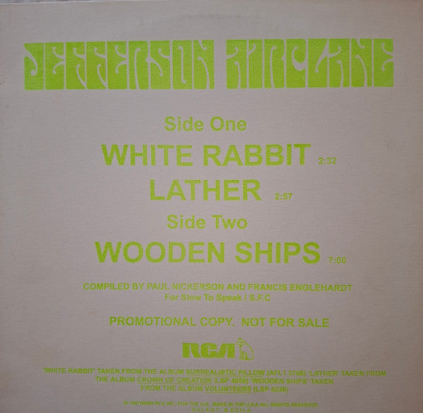 Jefferson Airplane - White Rabbit / Lather / Wooden Ships
