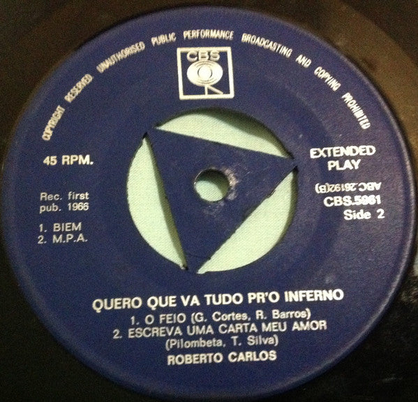 Roberto Carlos - Quero Que Vá Tudo Pro Inferno