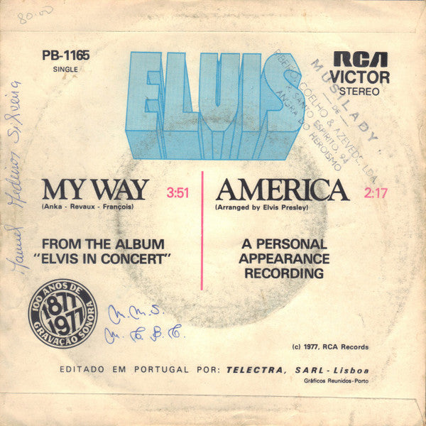 Elvis Presley - My Way / America