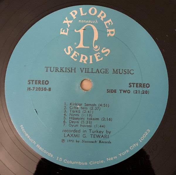 Laxmi G. Tewari - Turkish Village Music