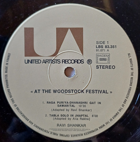 Ravi Shankar - At The Woodstock Festival