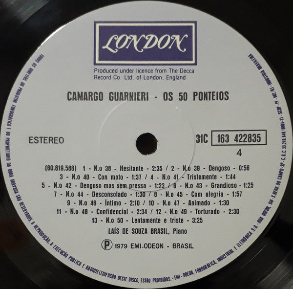Mozart Camargo Guarnieri - Laís de Souza Brasil - Os 50 Ponteios