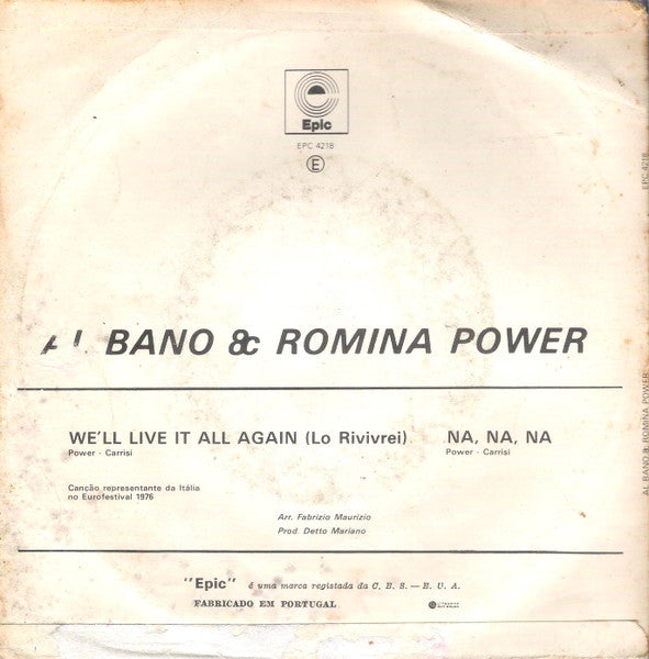 Al Bano & Romina Power - We'll Live It All Again (Lo Rivivrei)