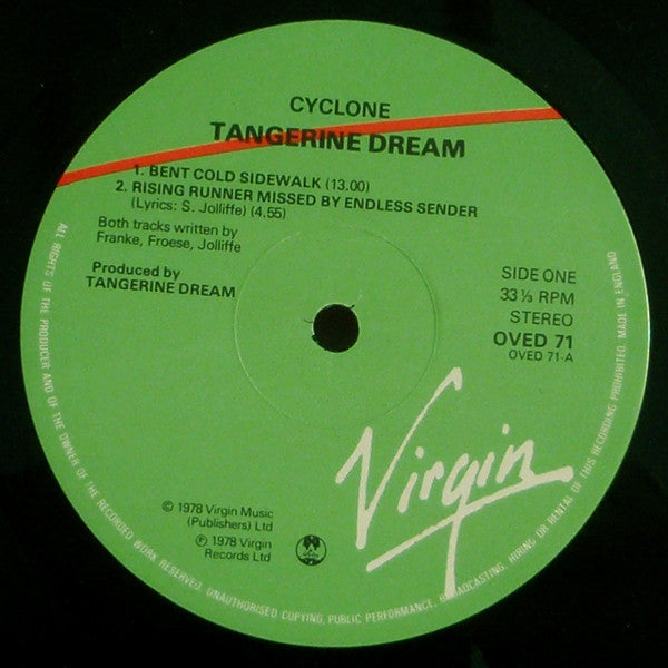 Tangerine Dream - Cyclone