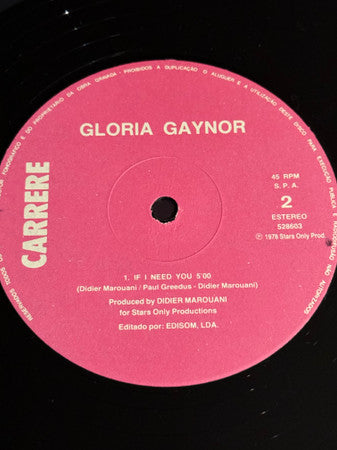 Gloria Gaynor - My Love Is Music / If I Need You