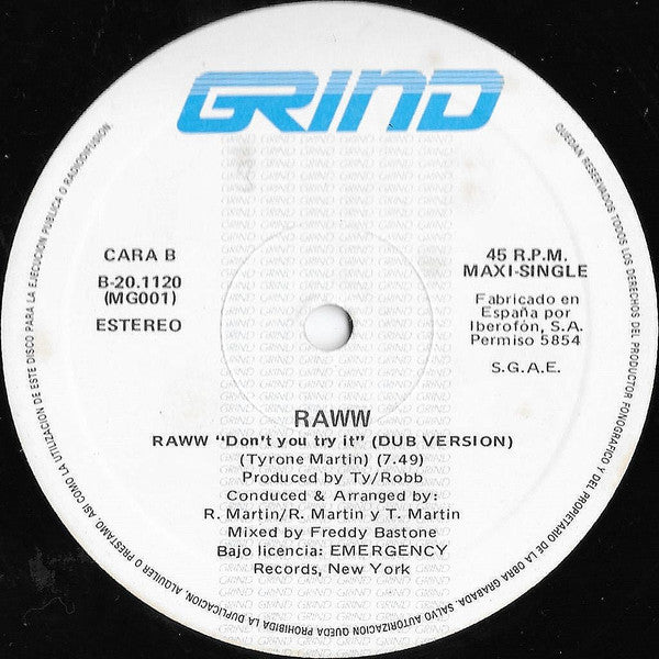 Raww - Don't You Try It