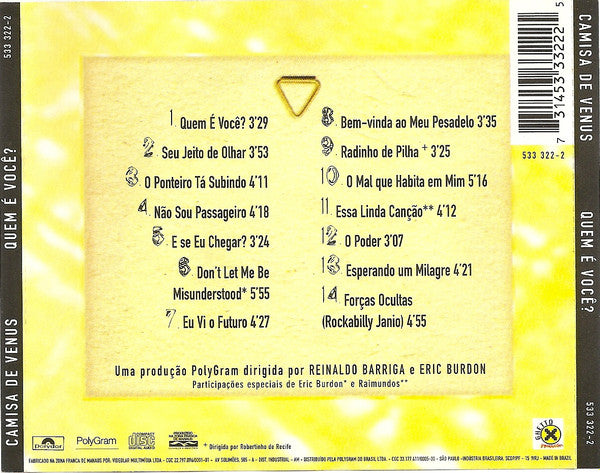 Camisa De Vênus - Quem É Você?