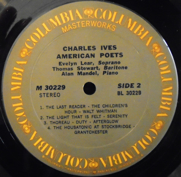 Charles Ives - Evelyn Lear / Thomas Stewart (2) / Alan Mandel - American Scenes · American Poets
