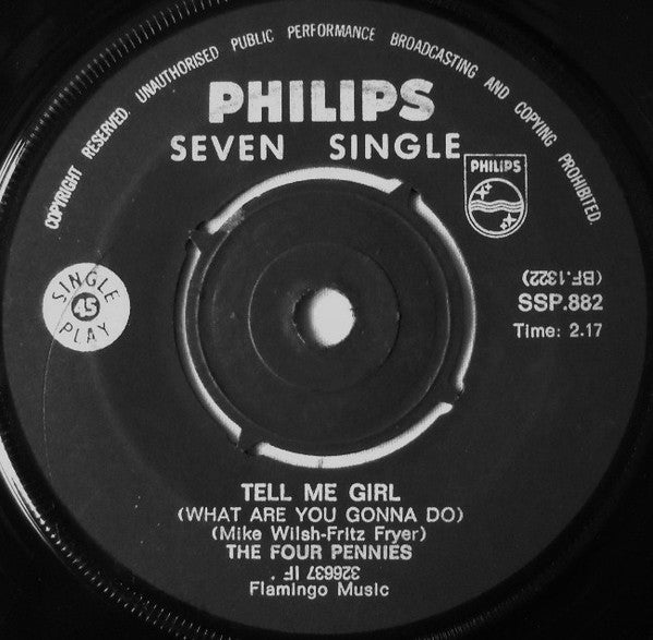 The Four Pennies - Tell Me Girl / Juliet