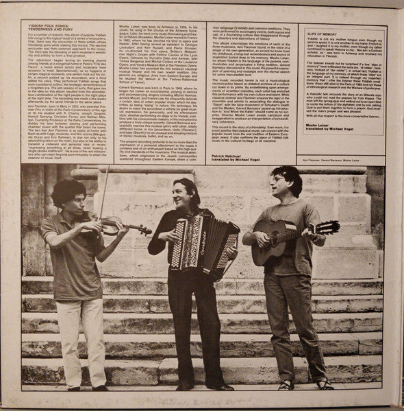 Ami Flammer / Moshe Leiser / Gérard Barreaux - Chansons Yiddish : Tendresses Et Rage