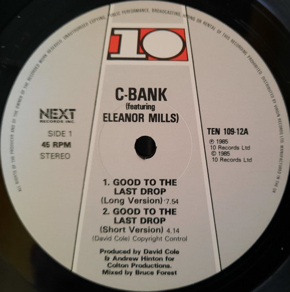 C-Bank Featuring Eleanore Mills - Good To The Last Drop