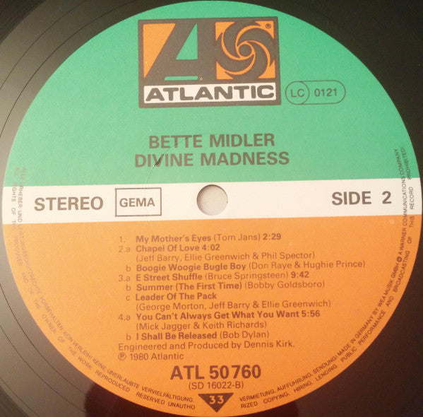 Bette Midler - Divine Madness