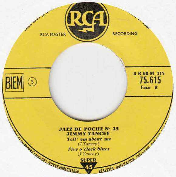Jimmy Yancey - Jazz De Poche N° 25