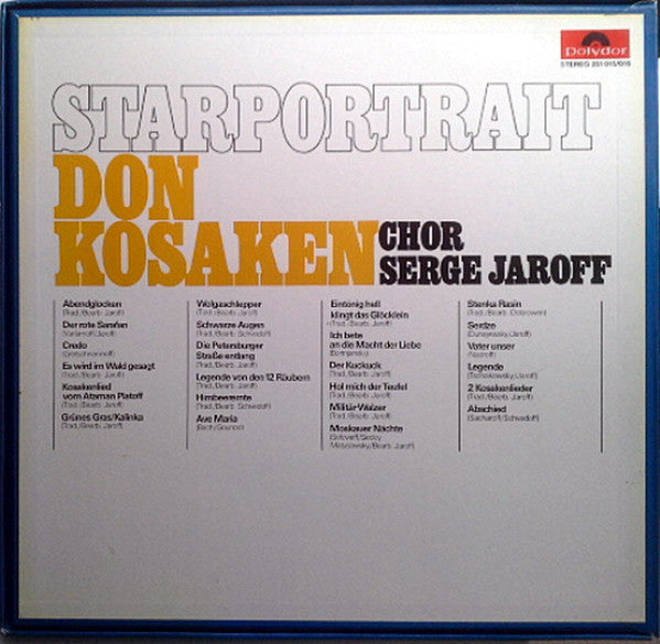 Don Kosaken Chor Serge Jaroff - Starportrait - Don Kosaken Chor Serge Jaroff