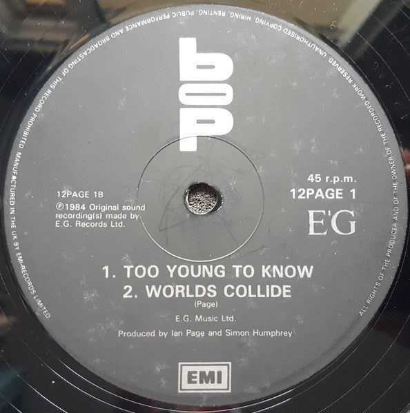Bop (7) - Too Young To Know (Club Mix)