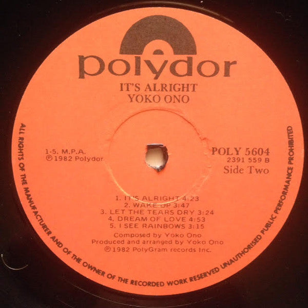 Yoko Ono - It's Alright (I See Rainbows)