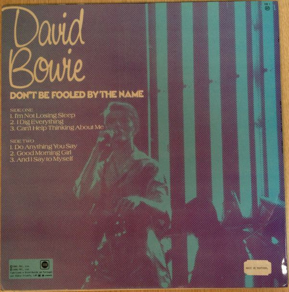 David Bowie - Don't Be Fooled By The Name