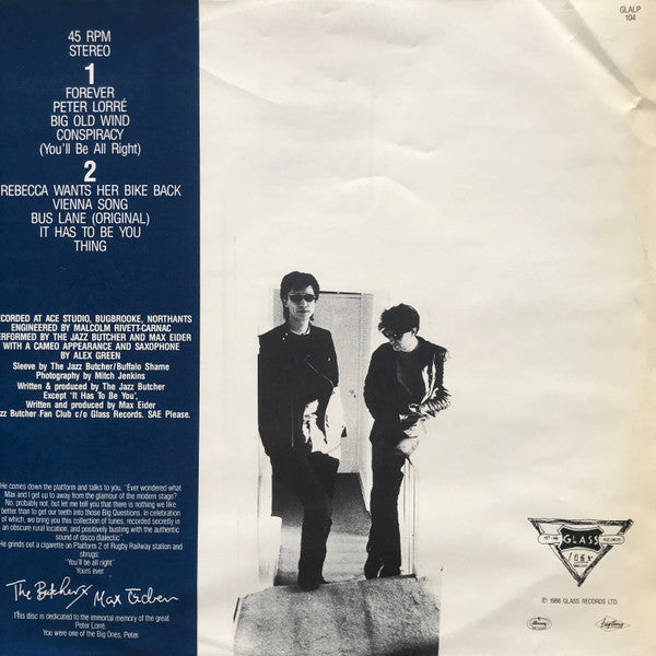 The Jazz Butcher - Distressed Gentlefolk / The Conspiracy L.P.