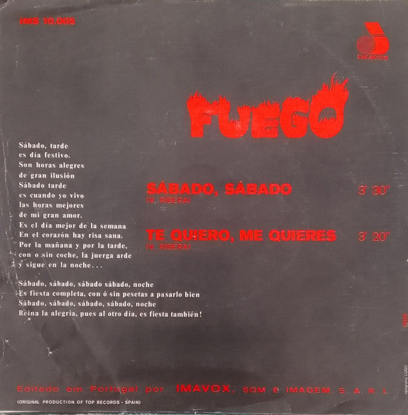 Fuego (2) - Sábado, Sábado