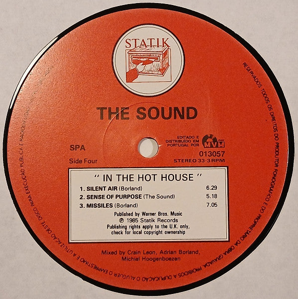 The Sound (2) - In The Hothouse