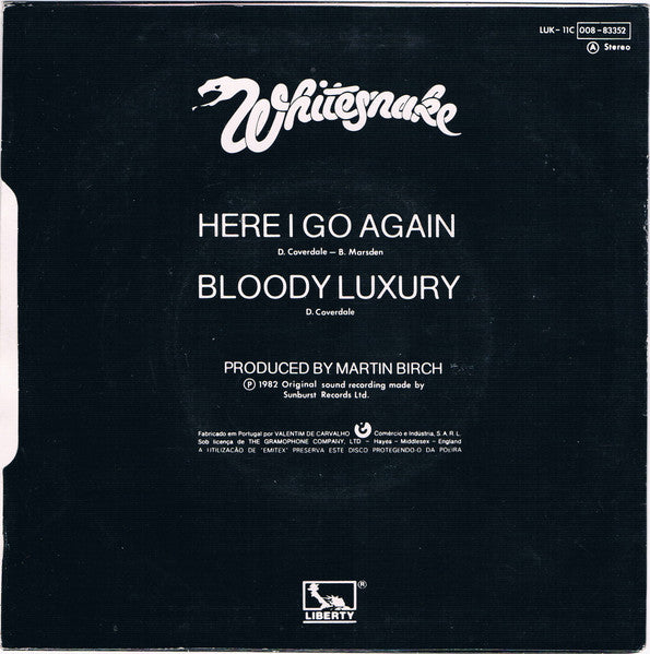 Whitesnake - Here I Go Again / Bloody Luxury
