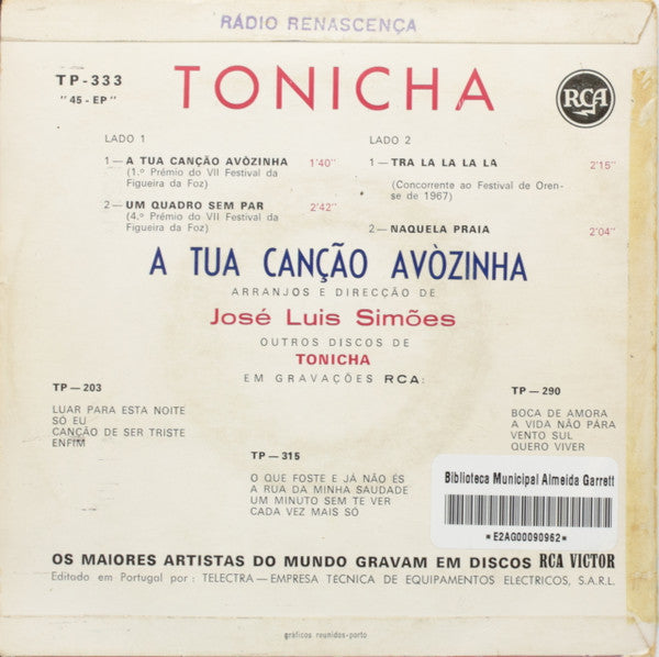Tonicha - A Tua Canção Avózinha
