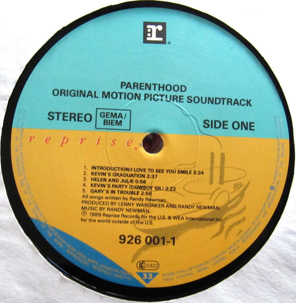 Randy Newman - Parenthood - Original Motion Picture Soundtrack