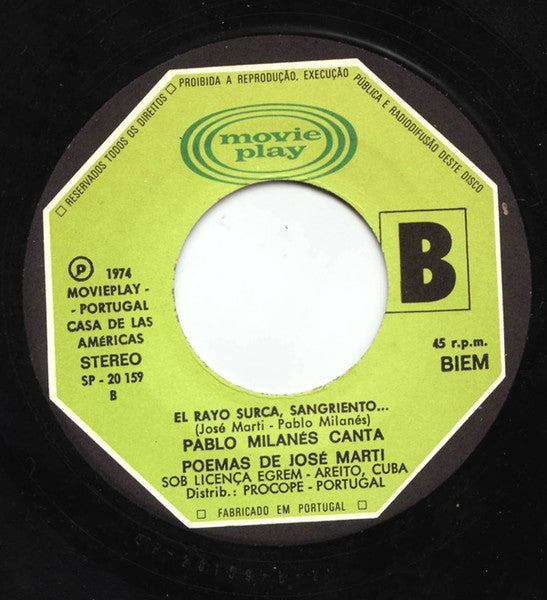Pablo Milanés - Canta Poemas De José Martí - Banquete De Tiranos