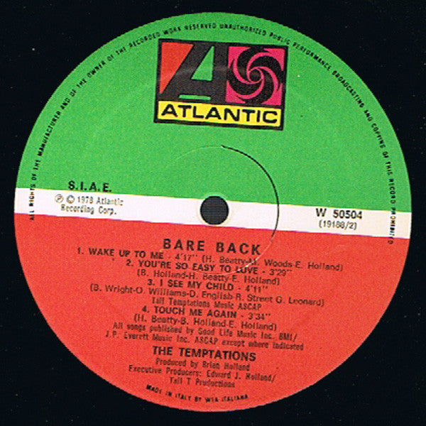 The Temptations - Bare Back