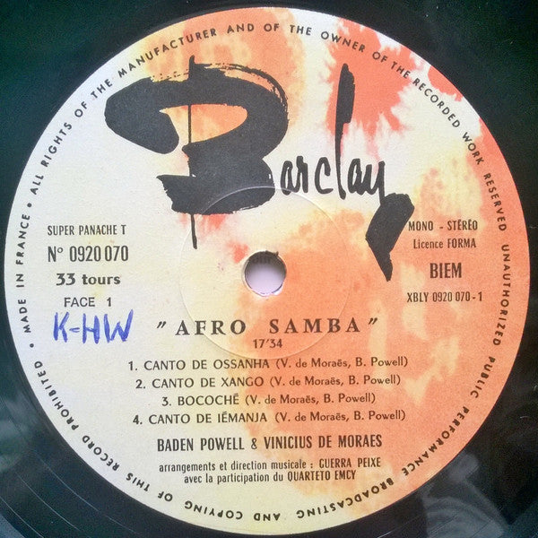 Baden Powell & Vinicius De Moraes - Afro-Samba