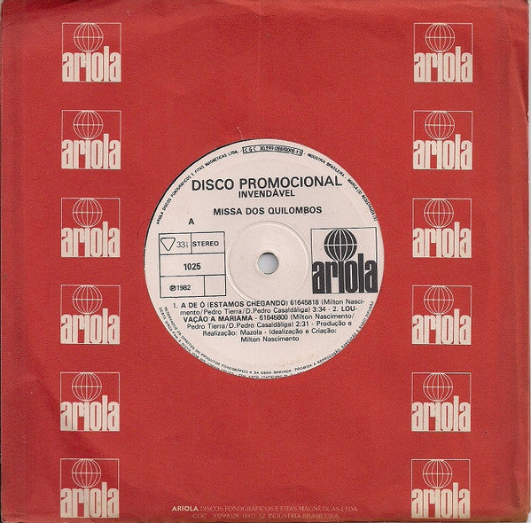 Milton Nascimento, Pedro Casaldáliga, Pedro Tierra - Missa Dos Quilombos
